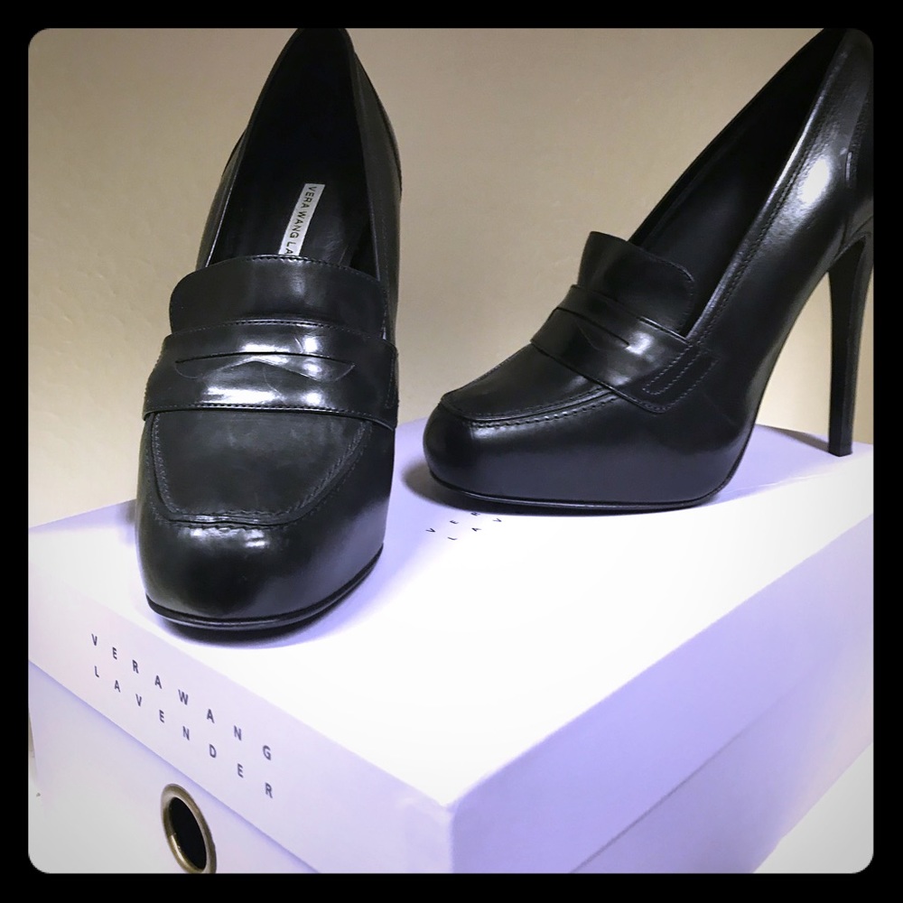 Vera Wang penny loader heels